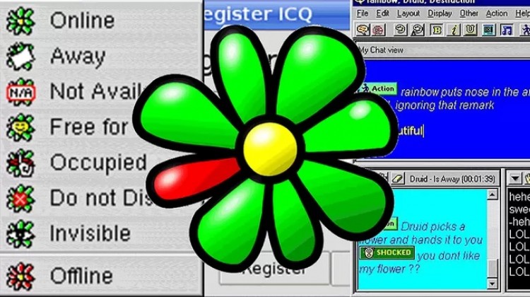 ICQ était le réseau social 2001