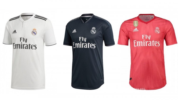 Real Madrid - Maillots des équipes européennes 2018