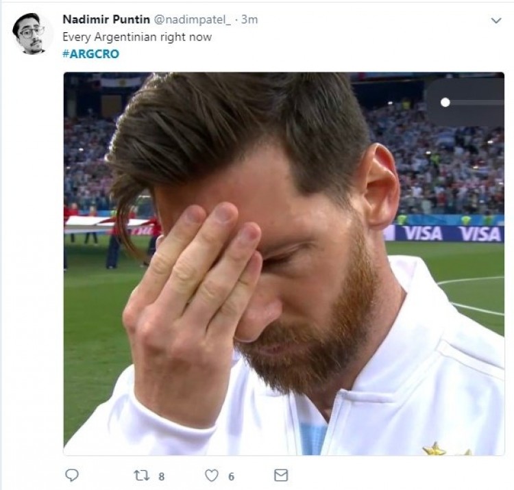 Argentine vs Croatie memes du jeu