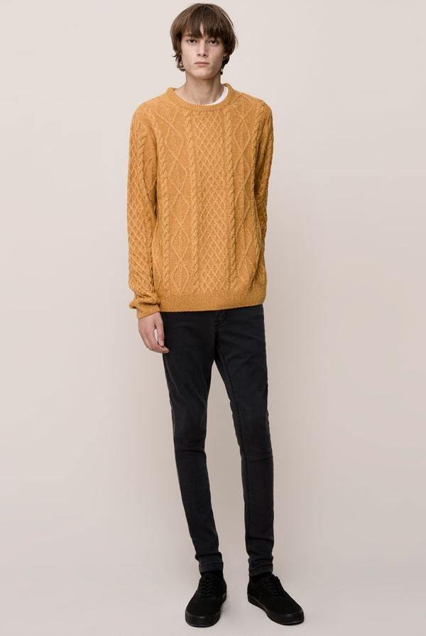 pantalons-et-jeans-mode-homme-automne-hiver-2015-2016-modèle-skinny-de-pull-and-bear-black 