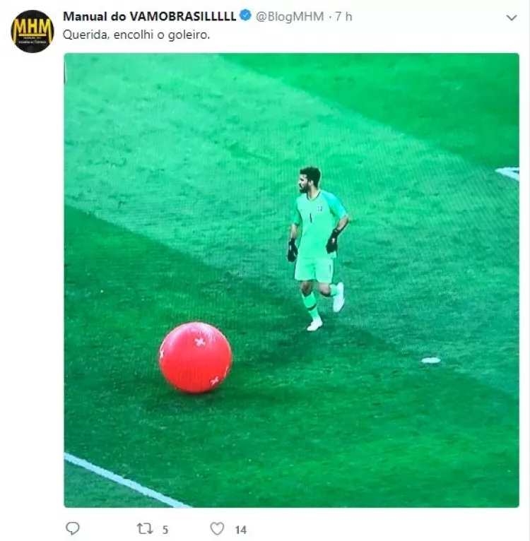 memes da estreia do Brasil na Copa do Mundo 2018