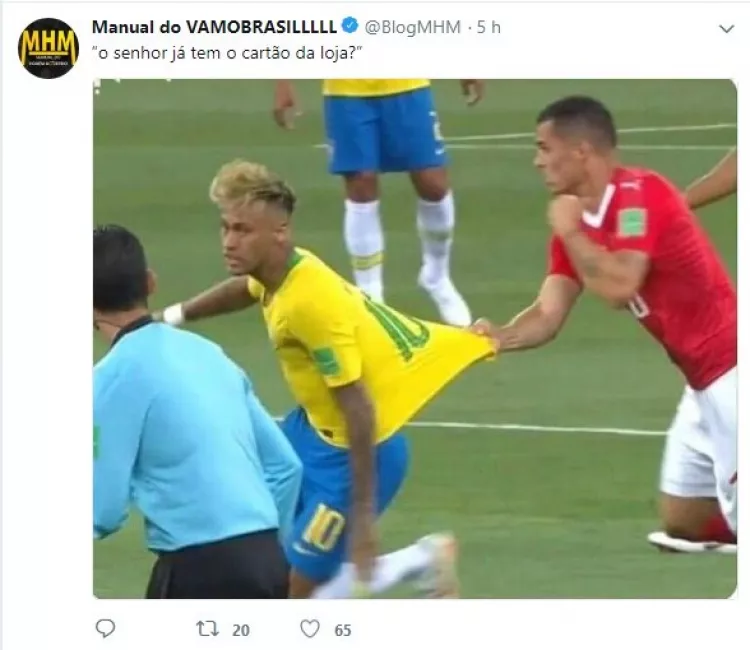 memes da estreia do Brasil na Copa do Mundo 2018