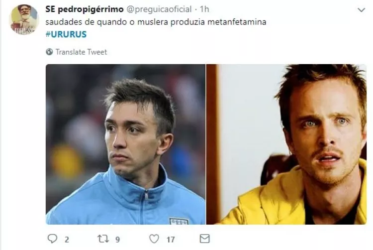 Memes da partida Uruguai e Rússia