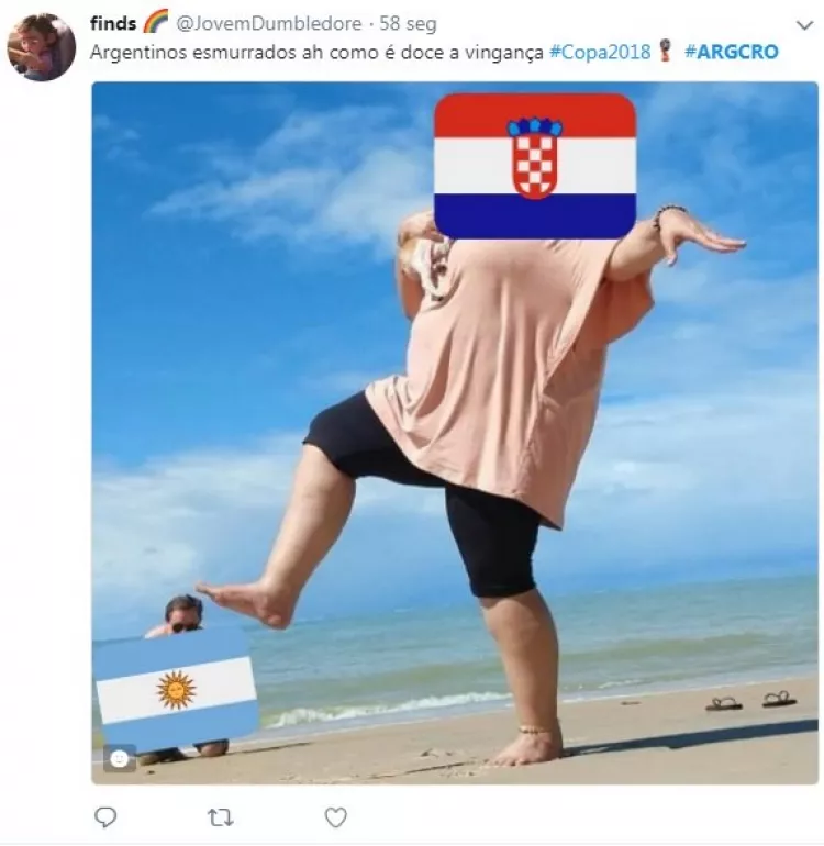 Os melhores memes da vitória da Croácia em cima da Argentina na Copa do Mundo 2018