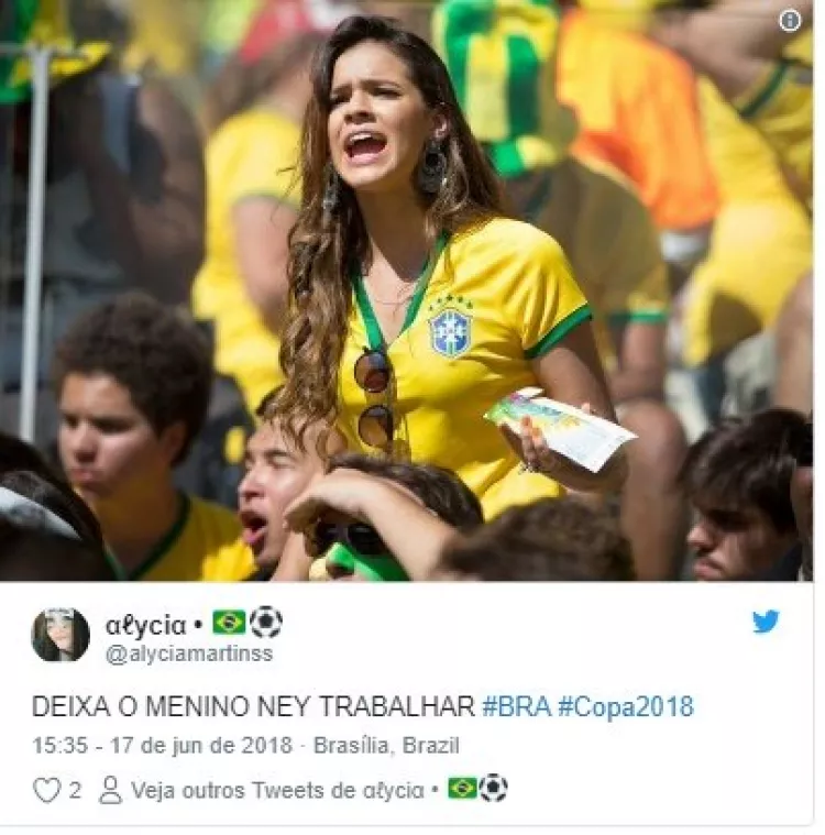 memes da estreia do Brasil na Copa do Mundo 2018