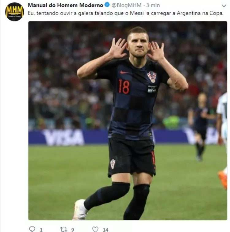 Os melhores memes da vitória da Croácia em cima da Argentina na Copa do Mundo 2018