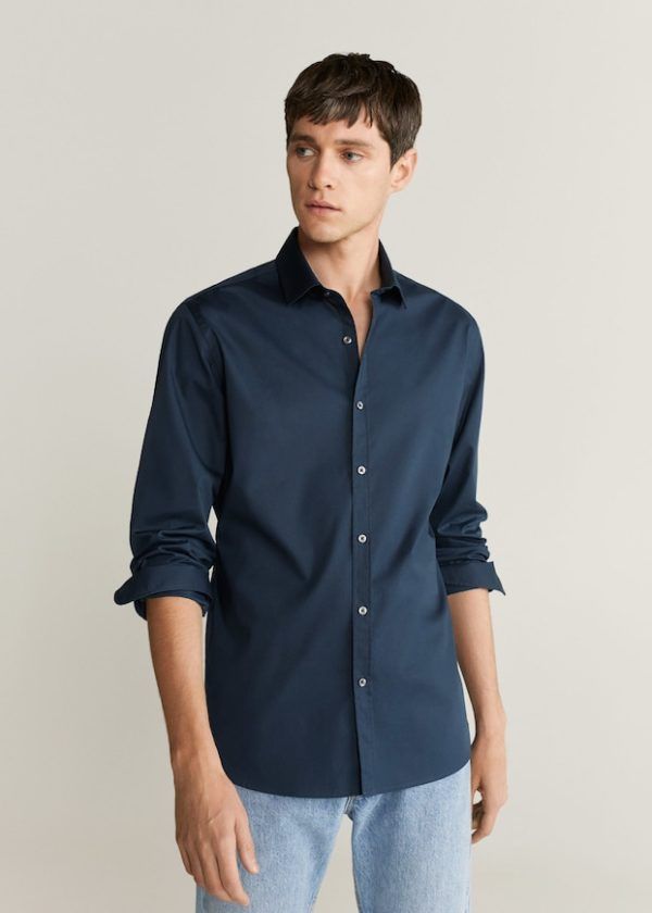 Chemise facile à repasser Mango Man Catalogue HE Saison Automne Hiver 2020 2021