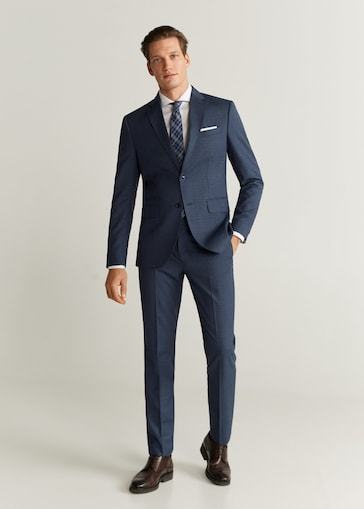 Costume slim fit en laine vierge Catalogue Mango Man HE Saison Automne Hiver 2020 2021