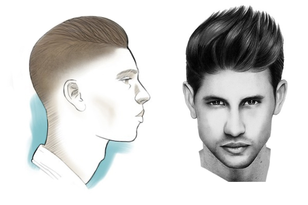 coupe de cheveux homme quiff