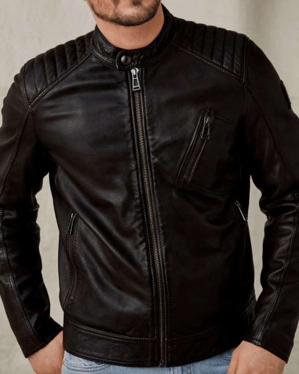 Blousons en cuir homme Belstaff Blouson en cuir noir