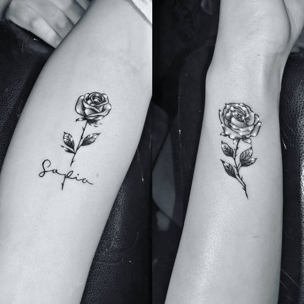 Tatouages ​​roses pour hommes 2021 Couple de roses