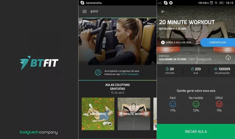 Applications BtFit pour s'entraîner à la maison