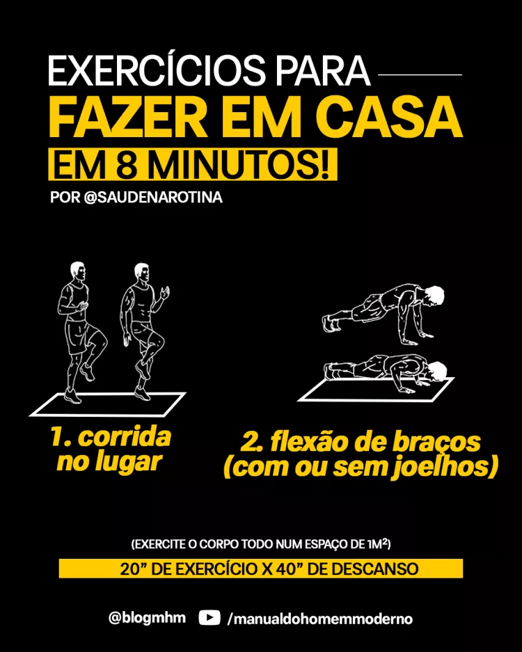 EXERCÍCIO PARA FAZER EM CASA