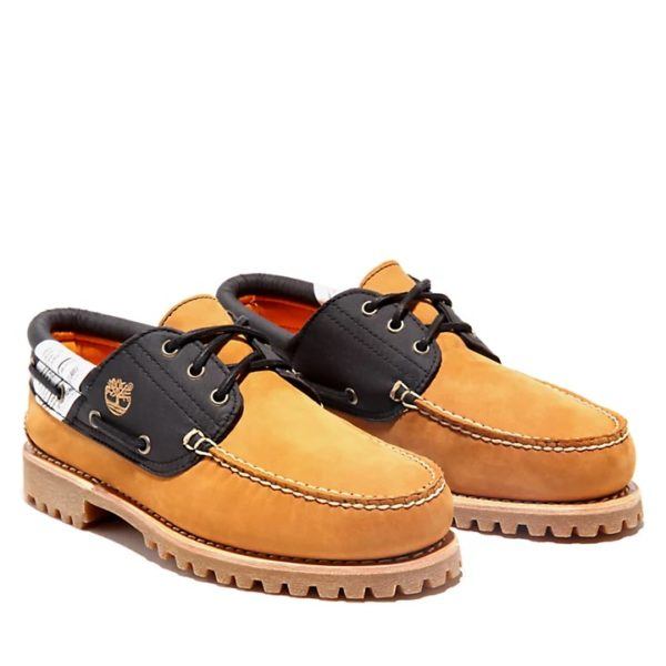 CHAUSSURES BATEAU HOMME 2021 Timberland modèle authentique jaune bleu 