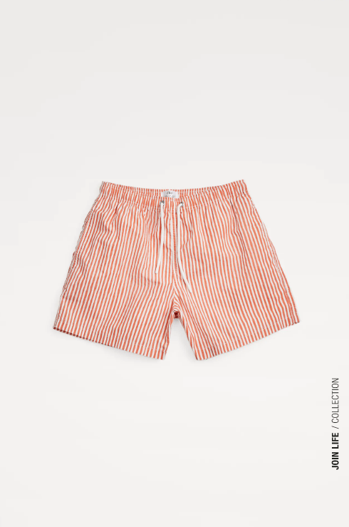 les meilleurs maillots de bain pour hommes de Zara 2021 imprimé rayé orange