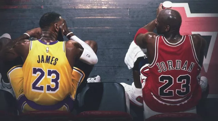 LeBron James et Michael Jordan