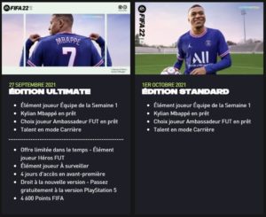 Quelle est la différence entre FIFA 22 et FIFA 22 Édition essentielle ?